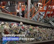 Discarded crisp bags, ketchup bottles and Tupperware containers speed along conveyer belts at a massive high-tech sorting plant dubbed &#92;