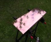 In this video, we learn how to make copper mirrorlike by sanding and polishing.