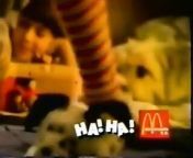 McDonald's Slumber Party commercial, 1987 from a man in love 1987