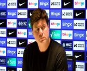 Chelsea manager Mauricio Pochettino reacts to a disappointing draw against Burnley sidwho played with 10 men for the second half.&#60;br/&#62;&#60;br/&#62;Stamford Bridge, London, Uk