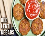 How To Make Red Lentil Kebab &#124; Aloo Tikki &#124; Red Masoor Dal Tikki &#124; Masoor Dal Cutlets &#124; How To Fry Kebabs On Pan &#124; Easy Veg Kebab &#124; Snacks For Afternoon &#124; Starters Recipe Veg &#124; Healthy Cutlet Recipe &#124; Recipes For Kids &#124; Recipes For Students &#124; Recipes For House Party &#124; Rajshri Food&#60;br/&#62;&#60;br/&#62;Learn how to make Red Lentil Kebab at home with our Chef Varun Inamdar&#60;br/&#62;&#60;br/&#62;Red Lentil Kebab Ingredients:&#60;br/&#62;1 cup soaked masoor, whole&#60;br/&#62;1 cup Potatoes( boiled and grated)&#60;br/&#62;1/2 cup Onions ( chopped)&#60;br/&#62;2 tbsp Ginger, Garlic, Green Chilly (crushed)&#60;br/&#62;1 tbsp Garam Masala&#60;br/&#62;1/4 cup Coriander Leaves&#60;br/&#62;1/4 cup Mint Leaves&#60;br/&#62;1/4 cup Fried Onions&#60;br/&#62;1 tsp Red Chilly Powder&#60;br/&#62;1/4 tsp Turmeric Powder&#60;br/&#62;1 tbsp Salt&#60;br/&#62;Oil (for frying)