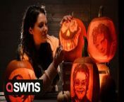 A professional pumpkin carver has shared her top tips for carving the perfect pumpkin this Halloween - and why you SHOULDN&#39;T light a tealight inside it.Szimonetta Zombori, 30, works all year round as a professional fruit artist - but Halloween is her favourite time of the year.The mum-of-two carves intricate designs on pumpkins - including well-known faces such as Mona Lisa and Frankenstein - for up to £200 per design.Szimonetta from Bournemouth, Dorset, said you should never &#39;just wing it&#39; when it comes to your design - and should map it out first to get the best result.The artist also warned against an easy mistake people make - putting a real lit tealight in your pumpkin.She explained people don&#39;t realise this can actually start to COOK the pumpkin so it goes off faster - and the best thing to do is to get a small LED tea light instead.Sisi, a mum-of-two, said: &#92;