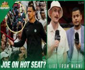 MIAMI, FL -- After falling down 3-0 to the Miami Heat in the Eastern Conference Finals, the Boston Celtics season is all but over. CLNS Media&#39;s Bobby Manning and Josue Pavon discuss Boston&#39;s stunning game 3 loss to Miami.&#60;br/&#62;&#60;br/&#62;This segment is brought to you by:&#60;br/&#62;&#60;br/&#62;Factor Meals! Visit https://factormeals.com/GARDEN50 to get 50% off your first box! Factor is America’s #1 Ready-To-Eat Meal Kit, can help you fuel up fast with ready-to-eat meals delivered straight to your door.&#60;br/&#62;&#60;br/&#62;Athletic Greens! Visit https://athleticgreens.com/GARDEN for a FREE 1 year supply of immune-supporting Vitamin D &amp; 5 FREE travel packs with your first purchase! &#60;br/&#62;&#60;br/&#62;FanDuel Sportsbook! The exclusive wagering partner of the CLNS Media Network. Get a NO SWEAT FIRST BET up to &#36;1000 DOLLARS when you visit https://FanDuel.com/BOSTON! That’s &#36;1000 back in BONUS BETS if your first bet doesn’t win.&#60;br/&#62;&#60;br/&#62;21+ in select states. First online real money wager only. &#36;10 Deposit req. Refund issued as non-withdrawable bonus bets that expire in 14 days. Restrictions apply. See full terms at fanduel.com/sportsbook. FanDuel is offering online sports wagering in Kansas under an agreement with Kansas Star Casino, LLC. Gambling Problem? Call 1-800-GAMBLER or visit FanDuel.com/RG (CO, IA, MI, NJ, OH, PA, IL, TN, VA), 1-800-NEXT-STEP or text NEXTSTEP to 53342 (AZ), 1-888-789-7777 or visit ccpg.org/chat (CT), 1-800-9-WITH-IT (IN), 1-800-522-4700 or visit ksgamblinghelp.com (KS), 1-877-770-STOP (LA), Gamblinghelplinema.org or call (800)-327-5050 for 24/7 support (MA), visit www.mdgamblinghelp.org (MD), 1-877-8-HOPENY or text HOPENY (467369) (NY), 1-800-522-4700 (WY), or visit www.1800gambler.net (WV).