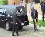 George Floyd&#39;s casket has arrived for the first in a series of memorial services in three states. Today, he will be honored at North Central University in Minneapolis.