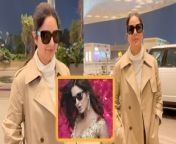 Tiger Series superstar Katrina Kaif arrives at Mumbai Airport in full swag. The Bollywood Queen dons a pair of black shades which reminds of her super-hit track &#39;Kaala Chashma&#39; in turn carrying her blissful beige outfit gracefully.