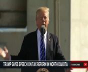 President Trump participates in a tax reform event with workers from the energy sector. Trump gives a vital speech on gop tax reform in Bismarck, North Dakota (9/7/17) on September 6, 2017.