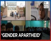 Afghanistan: Schools restart without girls for third year&#60;br/&#62;&#60;br/&#62;Afghan schools start the new year, but girls can&#39;t join secondary classes for the third year. Taliban stopped girls from secondary school in 2022, after coming back to power in 2021 and enforcing strict Islamic rules called ‘gender apartheid’ by the UN.&#60;br/&#62;&#60;br/&#62;Video by AFP&#60;br/&#62;&#60;br/&#62;Subscribe to The Manila Times Channel - https://tmt.ph/YTSubscribe &#60;br/&#62;&#60;br/&#62;Visit our website at https://www.manilatimes.net &#60;br/&#62;&#60;br/&#62;Follow us: &#60;br/&#62;Facebook - https://tmt.ph/facebook &#60;br/&#62;Instagram - https://tmt.ph/instagram &#60;br/&#62;Twitter - https://tmt.ph/twitter &#60;br/&#62;DailyMotion - https://tmt.ph/dailymotion &#60;br/&#62;&#60;br/&#62;Subscribe to our Digital Edition - https://tmt.ph/digital &#60;br/&#62;&#60;br/&#62;Check out our Podcasts: &#60;br/&#62;Spotify - https://tmt.ph/spotify &#60;br/&#62;Apple Podcasts - https://tmt.ph/applepodcasts &#60;br/&#62;Amazon Music - https://tmt.ph/amazonmusic &#60;br/&#62;Deezer: https://tmt.ph/deezer &#60;br/&#62;Tune In: https://tmt.ph/tunein&#60;br/&#62;&#60;br/&#62;#TheManilaTimes&#60;br/&#62;#tmtnews&#60;br/&#62;#afghanistan&#60;br/&#62;#women&#60;br/&#62;#womeninschool