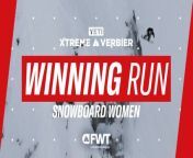 Erin Sauve Snowboard Women Winning Run - 2024 YETI Xtreme Verbier from asraful 190 run video