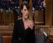 Phoebe Waller-Bridge calls Jimmy out for jumping out of a bush to scare at her at the Met Gala and shares the awkward way she had to use the bathroom while filming Solo: A Star Wars Story in costume as L3-37. &#60;br/&#62; &#60;br/&#62;Subscribe NOW to The Tonight Show Starring Jimmy Fallon: http://bit.ly/1nwT1aN &#60;br/&#62; &#60;br/&#62;Watch The Tonight Show Starring Jimmy Fallon Weeknights 11:35/10:35c &#60;br/&#62;Get more Jimmy Fallon:&#60;br/&#62;Follow Jimmy: http://Twitter.com/JimmyFallon &#60;br/&#62;Like Jimmy: https://Facebook.com/JimmyFallon &#60;br/&#62; &#60;br/&#62;Get more The Tonight Show Starring Jimmy Fallon:&#60;br/&#62;Follow The Tonight Show: http://Twitter.com/FallonTonight &#60;br/&#62;Like The Tonight Show: https://Facebook.com/FallonTonight &#60;br/&#62;The Tonight Show Tumblr: http://fallontonight.tumblr.com/ &#60;br/&#62; &#60;br/&#62;Get more NBC:&#60;br/&#62;NBC YouTube: http://bit.ly/1dM1qBH &#60;br/&#62;Like NBC: http://Facebook.com/NBC &#60;br/&#62;Follow NBC: http://Twitter.com/NBC &#60;br/&#62;NBC Tumblr: http://nbctv.tumblr.com/ &#60;br/&#62;NBC Google+: https://plus.google.com/+NBC/posts &#60;br/&#62; &#60;br/&#62;The Tonight Show Starring Jimmy Fallon features hilarious highlights from the show including: comedy sketches, music parodies, celebrity interviews, ridiculous games, and, of course, Jimmy&#39;s Thank You Notes and hashtags! You&#39;ll also find behind the scenes videos and other great web exclusives. &#60;br/&#62; &#60;br/&#62;Phoebe Waller-Bridge Reveals Secrets Behind Playing a Star Wars Droid in Solo &#60;br/&#62;http://www.youtube.com/fallontonight &#60;br/&#62;