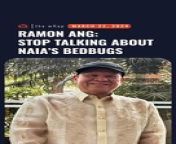 Ramon Ang, the tycoon who will be rehabilitating the Ninoy Aquino International Airport, urges the public and the media to not expose the main gateway’s flaws. He says negative media coverage undermines the dignity of Filipino families and the nation.&#60;br/&#62;&#60;br/&#62;Full story: https://www.rappler.com/newsbreak/inside-track/ramon-ang-wants-you-stop-talking-naia-bedbugs-rats/
