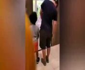 Several witnesses filmed the man at The Mall at Rockingham Park in Salem on Friday night as he appeared to be shoving his young daughter into the prize-dispensing slot of a Key Master machine while his son watched.
