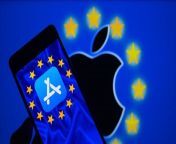 Apple is facing legal battles in the US and EU for maintaining a monopoly, while sales fall in China as the iPhone competes with Huawei&#39;s Mate 60 Pro.