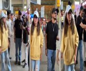 Munawar Faruqui &amp; Hina Khan spotted at Airport as both have come back from their Music Video Shoot. Watch Video to know more &#60;br/&#62; &#60;br/&#62;#MunawarFaruqui #HinaKhan #MunawarHinaMusicVideo&#60;br/&#62;~HT.178~PR.132~