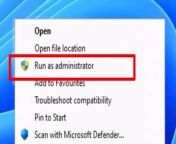 ▶ In This Video You Will Find How to Fix Run As Administrator Not Working in Windows 11 With 2 Methods ✔️.&#60;br/&#62;&#60;br/&#62; ⁉️ If You Faced Any Problem You Can Put Your Questions Below ✍️ In Comments And I Will Try To Answer Them As Soon As Possible .&#60;br/&#62;▬▬▬▬▬▬▬▬▬▬▬▬▬&#60;br/&#62;&#60;br/&#62;If You Found This Video Helpful,PleaseLike And Follow Our Dailymotion Page , Leave Comment, Share it With Others So They Can Benefit Too, Thanks.&#60;br/&#62;&#60;br/&#62;▬▬Support This Dailymotion Page By 1&#36; or More▬▬&#60;br/&#62;&#60;br/&#62;https://paypal.com/paypalme/VictorExplains&#60;br/&#62;&#60;br/&#62;▬▬ Join Us On Social Media ▬▬&#60;br/&#62;&#60;br/&#62;▶Web s it e: https://victorinfos.blogspot.com&#60;br/&#62;&#60;br/&#62;▶F a c eb o o k : https://www.facebook.com/Victorexplains&#60;br/&#62;&#60;br/&#62;▶ ︎ Twi t t e r: https://twitter.com/VictorExplains&#60;br/&#62;&#60;br/&#62;▶I n s t a g r a m: https://instagram.com/victorexplains&#60;br/&#62;&#60;br/&#62;▶ ️ P i n t e r e s t: https://.pinterest.co.uk/VictorExplains&#60;br/&#62;&#60;br/&#62;▬▬▬▬▬▬▬▬▬▬▬▬▬▬&#60;br/&#62;&#60;br/&#62;▶ ⁉️ If You Have Any Questions Feel Free To Contact Us In Social Media.&#60;br/&#62;&#60;br/&#62;▬▬ ©️ Disclaimer ▬▬&#60;br/&#62;&#60;br/&#62;This video is for educational purpose only. Copyright Disclaimer under section 107 of the Copyright Act 1976, allowance is made for &#39;&#39;fair use&#92;