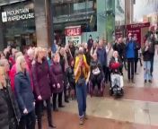 Shoppers at Whiteley were treated to a surprise rendition of Tina Turner&#39;s &#39;Proud Mary&#39; by a 100 strong Buskerteers Choir flash mob who were raising money for Comic Relief - footage provided by Whiteley Shopping Centre
