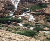&#60;br/&#62;KT reader Salem AlQaydi recorded the early morning rains creating waterfalls along Maliha mountains. &#60;br/&#62;These streams were forming into wadis, irrigating foliage in desert areas and valleys.