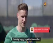 Barca&#39;s Marc-Andre ter Stegen became the third goalkeeper to play 400 games for the club on Friday