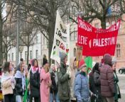 Pro-Palestines Rally in Front of Israel Embassy in Stockholm from vapen stockholm