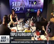 Senwa 657 - Triple H and Rhea Ripley in studio from h i6tjnuwcu