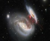 The NSF NOIRLab-operated Gemini North telescope captured stunning imagery of galaxies UGC 12914 and UGC 12915, aka &#39;Taffy Galaxies.&#39; Their &#39;twisted appearance is the result of a head-on collision&#39; according NOIRLab. &#60;br/&#62;&#60;br/&#62;Credit:&#60;br/&#62;Images and Videos: International Gemini Observatory/NOIRLab/DOE/NSF/AURA, T.A. Rector (University of Alaska Anchorage/NSF’s NOIRLab), J. Miller (Gemini Observatory/NSF’s NOIRLab), M. Rodriguez (Gemini Observatory/NSF’s NOIRLab), M. Zamani &amp; D. de Martin (NSF’s NOIRLab), ESA/Hubble/L. Calcada, D. Munizaga, N. Bartmann&#60;br/&#62;Music: Stellardrone - In Time