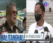Binaril ng mga hindi pa nakikilalang salarin ang sasakyan ni Bureau of Corrections Director General Gregorio Catapang, Jr.&#60;br/&#62;&#60;br/&#62;&#60;br/&#62;&#60;br/&#62;&#60;br/&#62;Balitanghali is the daily noontime newscast of GTV anchored by Raffy Tima and Connie Sison. It airs Mondays to Fridays at 10:30 AM (PHL Time). For more videos from Balitanghali, visit http://www.gmanews.tv/balitanghali.&#60;br/&#62;&#60;br/&#62;#GMAIntegratedNews #KapusoStream&#60;br/&#62;&#60;br/&#62;Breaking news and stories from the Philippines and abroad:&#60;br/&#62;GMA Integrated News Portal: http://www.gmanews.tv&#60;br/&#62;Facebook: http://www.facebook.com/gmanews&#60;br/&#62;TikTok: https://www.tiktok.com/@gmanews&#60;br/&#62;Twitter: http://www.twitter.com/gmanews&#60;br/&#62;Instagram: http://www.instagram.com/gmanews&#60;br/&#62;&#60;br/&#62;GMA Network Kapuso programs on GMA Pinoy TV: https://gmapinoytv.com/subscribe