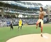 Hideo Nomo and Tim Lincecum(notes) might have two of the most unusual deliveries in baseball history, but they don&#39;t have anything on this Cirque du Soleil performer. Watch below as he flips and twists with flair before delivering the first pitch at Monday&#39;s game between the San Diego Padres and Kansas City Royals at Petco Park.&#60;br/&#62;&#60;br/&#62;I&#39;m sure there will be a lot of unimpressed chuckleheads down in the comments that will either pooh-pooh the actual pitch or — heh — claim that he&#39;s just a product of Petco Park&#39;s spacious environs.&#60;br/&#62;&#60;br/&#62;But take a second to think about what the guy actually did there. He performed a difficult acrobatic maneuver on the uneven ground of a mound, then landed safely and, without missing a beat, fired a pitch for a strike. Didn&#39;t bounce it low. Didn&#39;t sail it high. All on the first try.&#60;br/&#62;&#60;br/&#62;I don&#39;t know about you, but it&#39;d take me at least a few dozen tries — and probably a couple of trips to the hospital — to pull that move off.