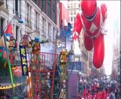 Red Mighty Morphin Power Ranger in Macy&#39;s Thanksgiving Parade 2015