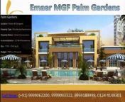 Emaar MGF Palm Gardens 3,5 Bhk Residential Apartments on Sector 83 Gurgaon. Central Greens spread over almost 8 Acres with 1.5 Acre Mini Golf Course, Clubhouse with modern amenities, Health Club and Bowling Alley, Swimming Pool with Splash Pool, 3 Km Jogging Track.&#60;br/&#62;