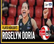 PVL Player of the Game Highlights: Roselyn Doria leads way for Cignal from doria amai