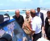 PM Shri Narendra Modi's visit to GALMobile Water Filtration Plant at Dor beach in Israel from shri sureshanandji satsang