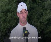 Rory McIlroy bemoans slow play on ‘tough day’ at the Masters from slow motion picture