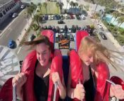 Girls Freaking Out| Funny Slingshot Ride Compilation 2023 from video cr7
