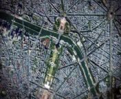 Animated map of the city of Paris showing the competition sites for the 2024 Olympic Games. VIDEOGRAPHIC