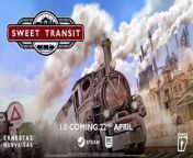 Watch the latest trailer for Sweet Transit to see the reveal that the strategic city builder game leaves Early Access and will be available on Steam and Epic Game Store on April 22, 2024. Sweet Transit combines system automation, city building, and the potential for players to craft an intricate and crucial rail network for their settlements. The 1.0 update for Sweet Transit will include new Civic Buildings, Production Chains, newspaper stories, and a new population, along with a collection of quality of life changes, and bug fixes.