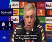 Real Madrid boss Carlo Ancelotti was delighted that his side kept &#39;dangerous&#39; Erling Haaland quiet last week.
