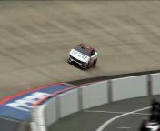 Kaz Grala has hard contact with the outside wall during Cup Series practice at Dover Motor Speedway, sending the No. 15 Rick Ware Racing Ford to a backup car.