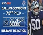 With the 73rd pick in the 2024 NFL Draft, the Dallas Cowboys selected Cooper Beebe, offensive guard from Kansas State. Check out the Draft Show reacting to the pick in the video above!