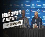 The Dallas Cowboys had four picks on the final day of the 2024 NFL Draft:&#60;br/&#62;&#60;br/&#62;Round 5 : No. 173 &#60;br/&#62;&#60;br/&#62;Round 6 : No. 216&#60;br/&#62;&#60;br/&#62;Round 7 : No. 233&#60;br/&#62;&#60;br/&#62;Round 7 : No. 244 &#60;br/&#62;&#60;br/&#62;Round five : Pick 173 – The Cowboys selected CB Caelen Carson out of Wake Forest. In 2023 Carson played in 11 games and finished with 42 tackles, 29 of them being solo tackles. He led the team with eight pass breakups. &#60;br/&#62;&#60;br/&#62;We got to speak to Carson after the pick and he was asked what the Cowboys are getting, “Gritty player. Somebody that is gonna do whatever for the team, play special teams, play nickel, play outside, so you got versatility. And just a competitive dude. I’m competitive by nature. My personality might be quiet but on the field it’s a whole different personality.” Carson told the media.&#60;br/&#62;&#60;br/&#62;When asked about playing alongside Trevon Diggs and DaRon Bland, Carson stated, “Definitely. I’m ready to learn from those guys. Trevon Diggs, another Maryland guy, I’m from Maryland too so we have that connection right there. I’m just excited to really learn. They’ve got a lot of interceptions together. I’m excited to see how they do that type of stuff, learn from their game and just compete with them.”&#60;br/&#62;&#60;br/&#62;Round six : Pick 216 – The Dallas Cowboys selected former SE Missouri State WR Ryan Flournoy. Out ofall the wide receivers, Flournoy produced the fastest GPS time during position drills at the 2024 combine. The WR who did so in 2023? Puka Nacua.&#60;br/&#62;&#60;br/&#62;In 2022 Flournoy earned First-Team All-Ohio Valley Conference honors in his first year at Southeast Missouri. He started 11 games at wide receiver and led the team in receiving yards (984), receiving touchdowns (7) and receiving yards per game (89.5). &#60;br/&#62;&#60;br/&#62;Round seven : Pick 233 – The Dallas Cowboys selected Nathan Thomas, OT, out of Louisiana. Thomas entered the draft as a redshirt junior, he anchored the left side of the line as a first-year starter at left tackle. Starting in all 13 games and finished with 25 knockdowns. He was also graded 80 percent or better in 11 of the 13 games. &#60;br/&#62;&#60;br/&#62;Round seven : Pick 244 – The Dallas Cowboys selected Justin Rodgers the DT out of Auburn. Rogers is a big nose tackle prospect with the size and strength to occupy blockers and help clog up the middle. He has strong hands and can discard blocks quickly. He flashes the ability to push the pocket rushing the passer. He has 17 tackles and 1 sack in 2023, and made seven starts as a senior. &#60;br/&#62;&#60;br/&#62;We spoke with GM and owner Jerry Jones after the draft along with head coach Mike McCarthy they told us that these were players that they needed and they are all great fits.