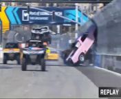 Super Truck 2024 Long Beach Race 2 Gordon Edenholm Big Crash In Fence from bollywood hot song in beach