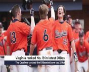 Virginia baseball is ranked No. 19 in the latest D1Baseball poll