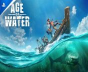 Age of Water - Launch Trailer &#124; PS5 Games&#60;br/&#62;&#60;br/&#62;Be the captain of your destiny in a maritime online action/adventure Age of Water, out now for PS5! Explore the huge open world of the post-apocalyptic Earth completely covered in water, sail through storms, fight and trade, capture other people&#39;s boats or build your own, extract resources from the bottom of the ocean, and reveal the old secrets.&#60;br/&#62;&#60;br/&#62;#ps5 #ps5games #ageofwater