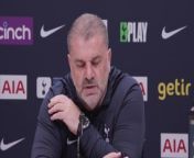 Tottenham boss Ange Postecoglu insists both he and the players understand the importance of the North London Derby with Arsenal&#60;br/&#62;Tottenham training ground, London, UK