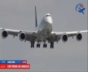 Viral video of Lufthansa plane bouncing off LAX runway confirmed to be training flight from pakistani mms viral video