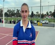 Gisborne co-captain and new Melbourne Vixens Reserves squad member Claudia Mawson speaks on the Bulldogs&#39; 24-goal win over South Bendigo in round four of BFNL A-grade netball.