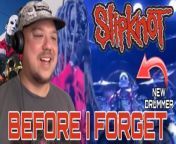 Slipknot - Before I Forget with new Drummer Eloy (2024) #slipknot #metal #heavymetal #djdelz #reaction