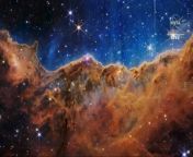 See amazing imagery of the Carina Nebula as captured by the James Webb Space Telescope. NASA Goddard Space Flight Center astrophysicist Amber Straughn explains.&#60;br/&#62;&#60;br/&#62;Credit: NASA