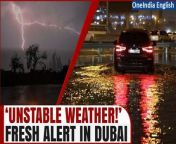 Abu Dhabi and Dubai experienced heavy rain and thunderstorms earlier than expected, prompting an amber alert across the UAE. Moderate to heavy rainfall hit various areas, accompanied by lightning and thunder. Dubai Police issued safety warnings, urging caution and avoiding certain areas. Dubai Airports and PCFC announced measures in response to the inclement weather. The UAE braces for further rainfall, with May 2-3 identified as the peak period. &#60;br/&#62; &#60;br/&#62;#DubaiFloods #Dubai #DubaiWeather #DubaiWeatheralert #UAE #DubaiClimate #AbuDhabi #WeatherAlert #Worldnews #Oneindia #Oneindianews &#60;br/&#62;~PR.320~ED.102~GR.122~