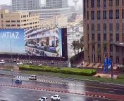 Water ponds on Sheikh Zayed Road from ugandan water fall