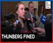 Greta Thunberg fined over Swedish parliament climate protests&#60;br/&#62;&#60;br/&#62;A Stockholm court fines climate activist Greta Thunberg for disobeying police orders after blocking access to Sweden&#39;s parliament during a protest. Police removed Thunberg on March 12 and 14 after she refused to leave the main entrance, where she was protesting with a small group of activists for several days.&#60;br/&#62;&#60;br/&#62;Video by AFP&#60;br/&#62;&#60;br/&#62;Subscribe to The Manila Times Channel - https://tmt.ph/YTSubscribe &#60;br/&#62; &#60;br/&#62;Visit our website at https://www.manilatimes.net &#60;br/&#62; &#60;br/&#62;Follow us: &#60;br/&#62;Facebook - https://tmt.ph/facebook &#60;br/&#62;Instagram - https://tmt.ph/instagram &#60;br/&#62;Twitter - https://tmt.ph/twitter &#60;br/&#62;DailyMotion - https://tmt.ph/dailymotion &#60;br/&#62; &#60;br/&#62;Subscribe to our Digital Edition - https://tmt.ph/digital &#60;br/&#62; &#60;br/&#62;Check out our Podcasts: &#60;br/&#62;Spotify - https://tmt.ph/spotify &#60;br/&#62;Apple Podcasts - https://tmt.ph/applepodcasts &#60;br/&#62;Amazon Music - https://tmt.ph/amazonmusic &#60;br/&#62;Deezer: https://tmt.ph/deezer &#60;br/&#62;Tune In: https://tmt.ph/tunein&#60;br/&#62; &#60;br/&#62;#themanilatimes &#60;br/&#62;#tmtnews &#60;br/&#62;#sweden &#60;br/&#62;#gretathunberg &#60;br/&#62;#swedishparliament