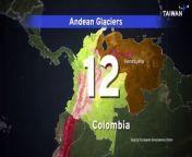 Climate change is threatening the tropical glaciers in South America&#39;s Andes Mountain range. The Ritacuba Blanco glacier in Colombia is melting at an alarming rate and Venezuela recently lost all of its glaciers.